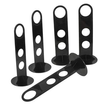 POPETPOP 10 Pcs Logo Dish Rack Sign Disc Cones Racks Football Training Cones Holders Disc Cone Racks Mark Disk - color: Blackx3pcs, size: 19.50X8.00X8.00CMx3pcs