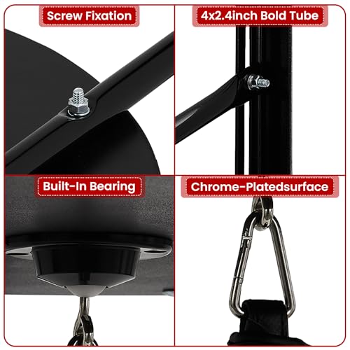 Speed Bag Platform Kit, 24" Heavy Duty Wall Mount Boxing Training Equipment with 180°/360° Swivel, Adjustable Punching Ball Platform for Home Gym Boxing Training