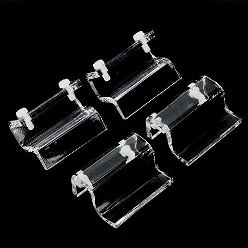 Aquarium Lid Clips, 4pcs Acrylic Aquarium Cover Clip, Clear Fish Glass Cover Clip Support Holder Universal Lid Clips for Rimless Aquariums