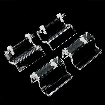Aquarium Lid Clips, 4pcs Acrylic Aquarium Cover Clip, Clear Fish Glass Cover Clip Support Holder Universal Lid Clips for Rimless Aquariums