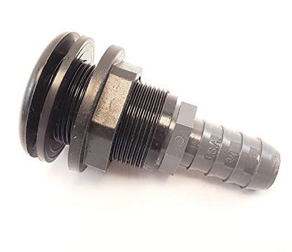 Lifegard Aquatics 1-Inch Slip Bulkhead Fit Kit with Insert