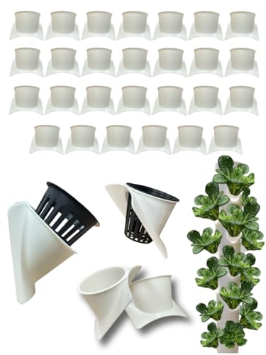 27 Pack of 2-inch Net Pot Holders is Perfect for Soilless Farming and Indoor Plant Cultivation. Fit Snugly On 4inch PVC Pipes. Made in USA.