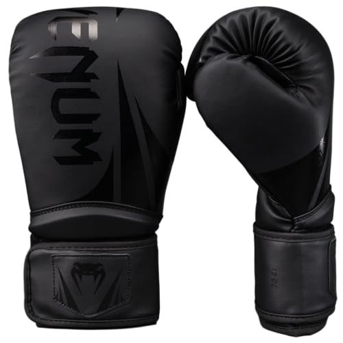 Venum Challenger Boxing Gloves - color: Black/Black, size: 8-Ounce, style: Challenger 2.5
