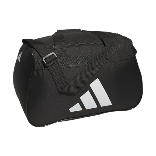 adidas Power Gym Bag – Lightweight Small Duffel, Black/White, OSFA - color: Black/White