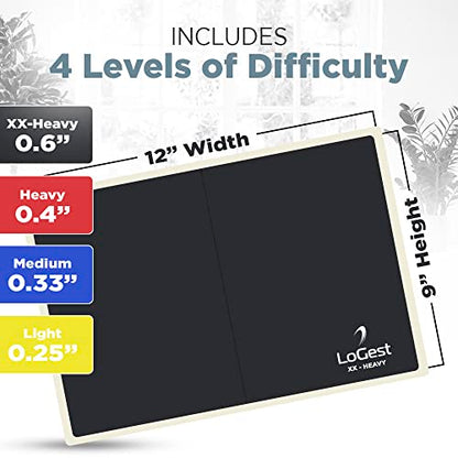 Logest Rebreakable Boards Martial Arts - Taekwondo Karate MMA Boards - Reusable Plastic Training Breaking Boards for Kids & Adults Available in 6 Levels of Difficulty Taekwondo Boards for Breaking - color: 4 Levels Set - Yellow Blue Red Black