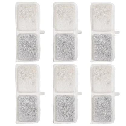 Level One Pets Duo 2 in 1 Submersible Aquarium Filter - Replacement 6 Pack Carbon and Resin Filter - size: Replacement 6 Pack Carbon and Resin Filter