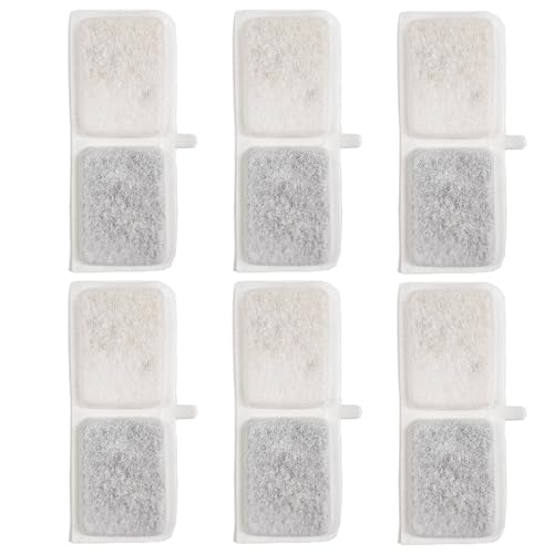 Level One Pets Duo 2 in 1 Submersible Aquarium Filter - Replacement 6 Pack Carbon and Resin Filter - size: Replacement 6 Pack Carbon and Resin Filter