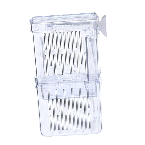 POPETPOP Breeding Tank Aquarium Isolation Box for Fish Cup Design for Betta and Guppy Hatchery Made from Material Easy to Install Observation of Fish Conditions