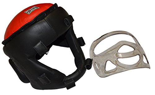 Ring to Cage Safety-Shield Training Headgear, with Removable Plexiglass Mask - size: Youth