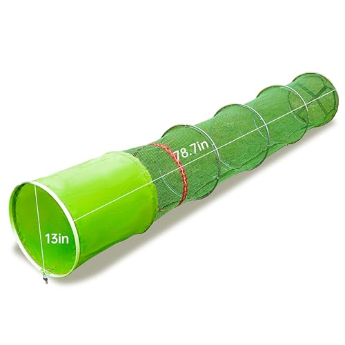 Large Foldable Fishing Fine Mesh Keep Net Collapsible Landing Keep Net for Still Fishing Anglers
