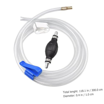 FOMIYES Manual Suction Hose Set for Car and Aquarium, Siphon Pump Tube with Oil Guide, Water and Fuel Transfer Hose for Automotive and Fish Tank Use