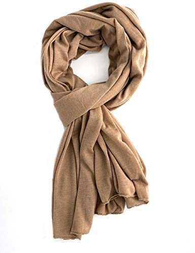 Jersey Hijab Scarfs for Women Head Scarf Muslim Head Wraps - color: Camel