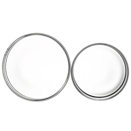 Borosilicate Glass Petri Dishes 90 mm with Lids 5-Pack | 2.3 mm Thick, Optically Transparent, Autoclavable, Reusable, Heat-Resistant up to 180°C - size: 5pcs: 90mm