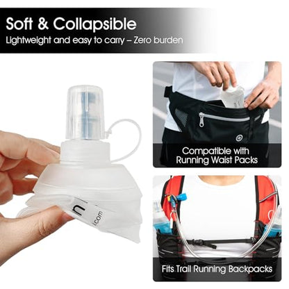 GUYI GYGYL Soft Flask, Collapsible Water Bottle for Sports, 150ml White - color: 150ml White