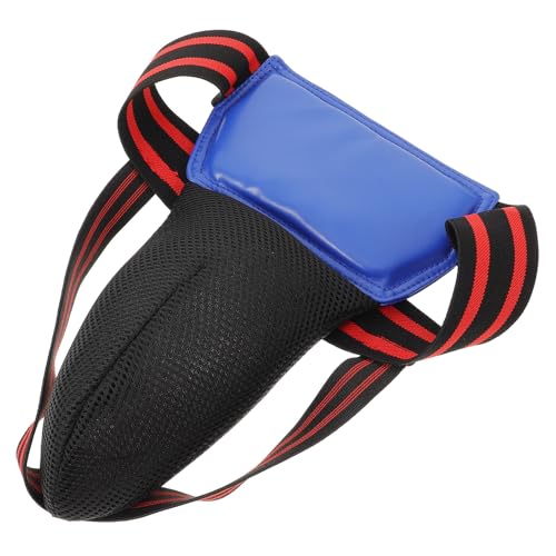 Boxing Groin Protector Blue Shock-Absorbing MMA Cup Guard for Taekwondo Karate Youth Combat Sports Pelvic Protector