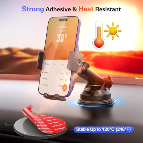 Dashboard Pad Mounting Disk for Suction Cup, 95mm (3.74") Heat Resistant Adhesive Disc for Dash Camera Windshield Holder, GPS, Tablet, Car Phone Bracket Base with Sticky Adhesion Replacement 3 Pack