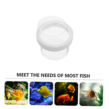 Floating Acrylic Fish Tank Breeding Box Durable Fish Isolation Container for Small Fish Easy Observation with Openable Cover for Guppy Betta and Cichlid Aquariums
