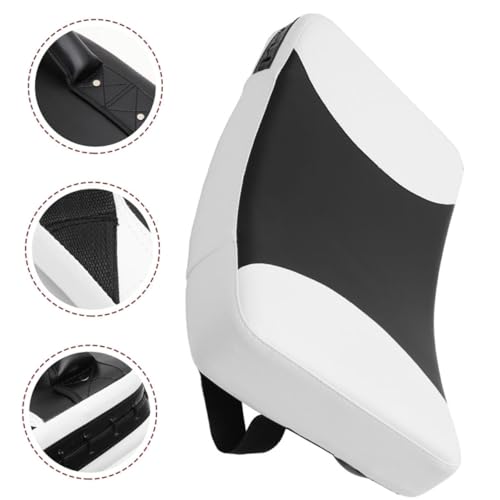 Kick Pad Curved Taekwondo Training Shield Absorption for Kickboxing and Martial Arts Suitable for All Ages Black and White Small