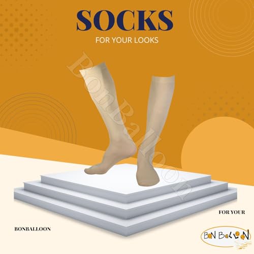 Beige Islamic Islam Socks For Modest Muslim Women Woman's Hijab Hejab Abaya Hijab Veil Stretch Leg Foot Cover Covers Extensions Winter Warm Warmer Knit Cozy Socks Gifts جورب اسلامى حريمي
