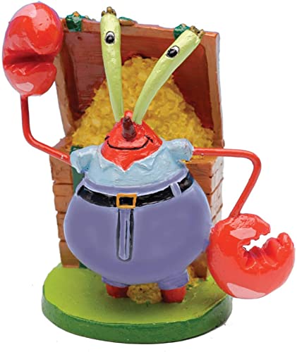 PennPlax Spongebob 7-Piece Officially Licensed Aquarium Ornament Set – Great for Saltwater and Freshwater Fish Tanks – Mini 2" Aquarium Decorations - size: Mini