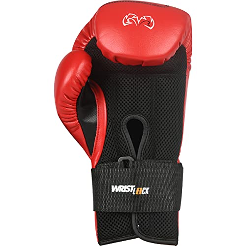 RIVAL Boxing RB1 2.0 Ultra Bag Gloves, Hook and Loop Closure, Super-Resistant Microfiber, High-Density Foam, Breathable Mesh Palm - color: Red, size: Small