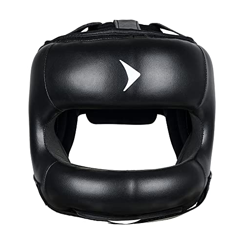 Vali Nista Face Saver Nose Bar Headgear for Boxing & MMA Training - color: Black, size: Small-Medium