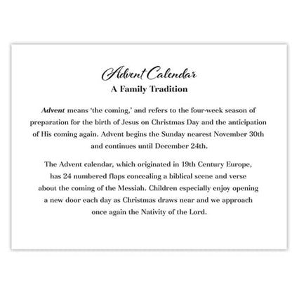 Needzo Countdown to Christmas 2025 Religious Advent Calendar, Traditional Nativity Scene Full Color Artwork, 24 Door Tabs Fun Educational Christian Activity for Boys and Girls (Pack of 3)