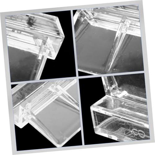 Toddmomy 12Pcs Aquarium Lid Clips Clear Acrylic Fish Tank Support Holders Durable Material Secure Fit for Glass Covers Prevent Slipping and Ensure Fish Safety