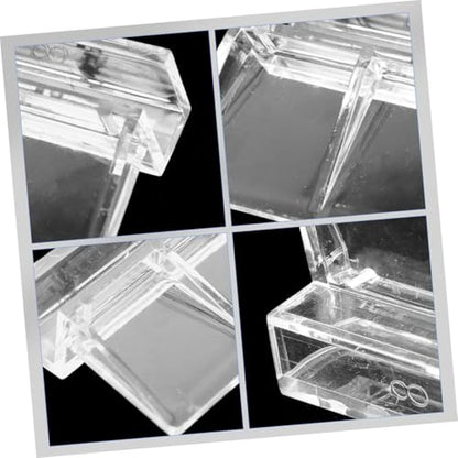 Toddmomy 12Pcs Aquarium Lid Clips Clear Acrylic Fish Tank Support Holders Durable Material Secure Fit for Glass Covers Prevent Slipping and Ensure Fish Safety