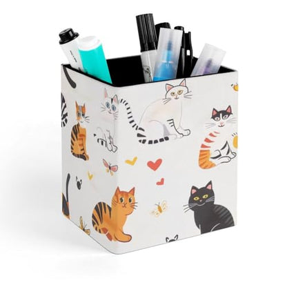 Cat Fish Tank Butterfly Pencil Holder,Pen Holder Cup,Pencil Cup Holder,Makeup Brush Holder,Desk Office Pen Organizer