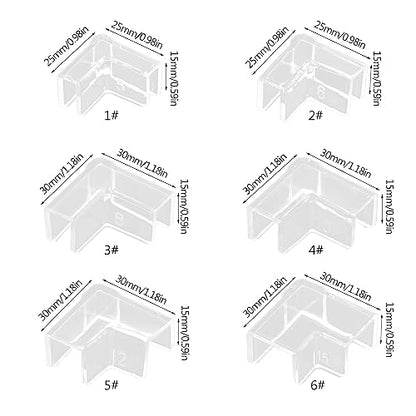 4PCS Fish Edges Protector Clear Fish Tools Clear Aquarium Fish Glass Cover Protector Easy Install - 6mm - size: 6mm