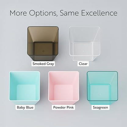 Restaurantware 8 Ounce Large Kova Cups 100 Disposable Dessert Tumbler - Lids Sold Separately Sturdy Baby Blue Plastic Appetizer Cups For Mousse Layered Cakes At Catered Events - color: Baby Blue, size: 8 oz