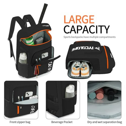 gym duffel bag backpack wrestling bag with shoe compartment 4 kinds of back method waterproof sports walking laptop - color: D-black