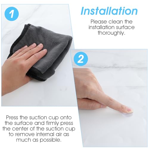 20 Piece Double Sided Suction Cups 20mm/0.8 Inch Clear PVC Plastic Sucker Pads for Glass Table Mirror Furniture Spacers