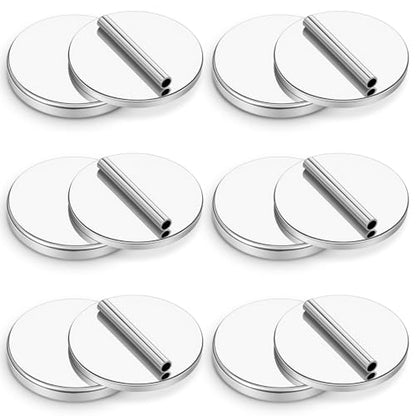 6 Pairs Mini Magnetic Pin Brooch Converters Magnetic Clasps Metal Pin Backs Clothing Magnet Buckle Lapel Pins Brooch Holder Converter for Hijab Scarf Shawls Thin Fabric Round Invisible - color: Silver