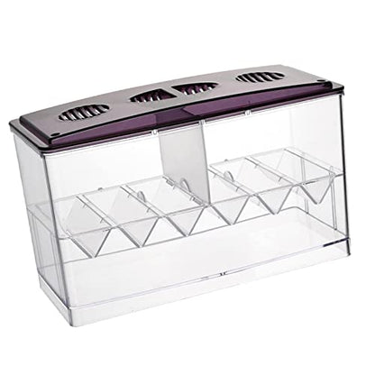 Aquarium Breeding Box Hatchery Newborn Tank 3-Chamber Acrylic Guppy Fry Isolator 8.54x3.94x5.12inch