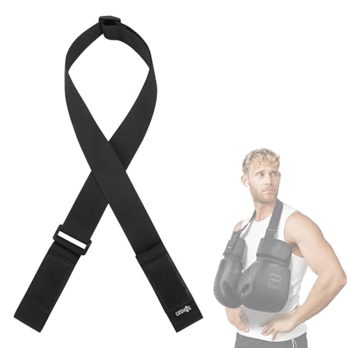 Cosmos Boxing Gloves Carrying Strap Boxing Gloves Adjustable Travel Carrier Shoulder Strap Leash Boxing Gloves Hanging Sling Leash for Carrying & Hanging Boxing Gloves, Training & Punching Bag Gloves
