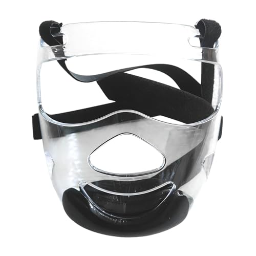 Boxing Headgear Clear Martial Arts Face Cover | Boxing Face Shield for Practitioners Students Beginners Boys Girls Teens Instructors Tournament Competition Gym