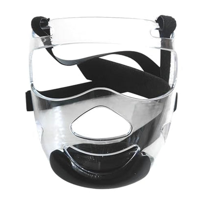 Boxing Headgear Clear Martial Arts Face Cover | Boxing Face Shield for Practitioners Students Beginners Boys Girls Teens Instructors Tournament Competition Gym