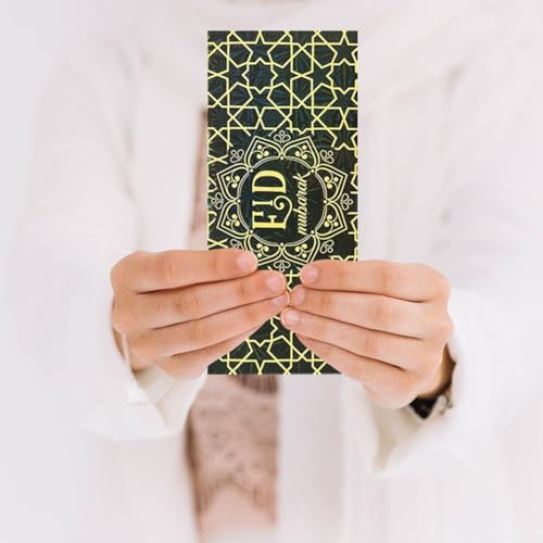 12pcs Eid Mubarak Envelopes Ramadan Mubarak Money Envelopes Ramadan Pocket Envelope Eid Invitation Envelopes Supplies