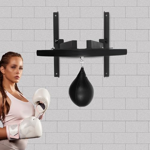 Speed Bag Platform, Adjustable Height Punching Bag Wall Mounted Fitness Training Punching Bag Professional Boxing Reaction Training Kit for Boxing Enthusiasts and Hobby Workouts
