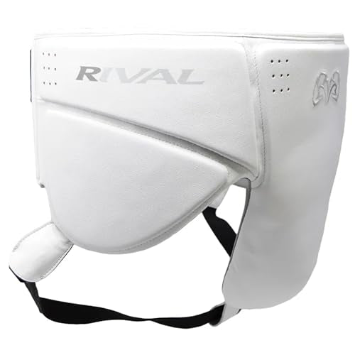RIVAL Boxing RNFL10 360 Groin Protector with Intelli-Shock D3O Foam, Intelligently Adapts to The Intensity of Any Hit - color: White, size: Large