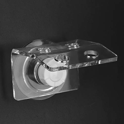 Acrylic Rack Bracket, Aquarium Frag Holder with Strong Suction Cup, Transparent Support Stand for Fish Tank, Reef Tank Organizer with Durable Weather Resist (4 Section) - size: 4 Section