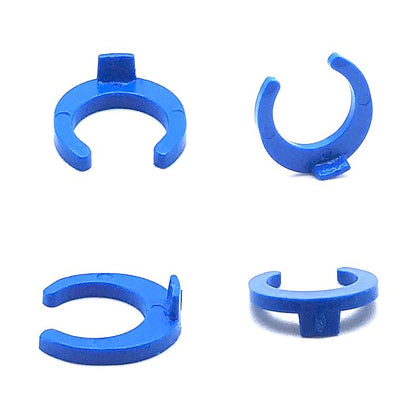 3/8" O.D. Tube Fitting Blue Locking Clip Clamps for RO Reverse Osmosis Water Filtration Systems or Other Quick Connect Fitting Replacement Parts Accessory,pack of 100. - size: 3/8" clip 100pcs