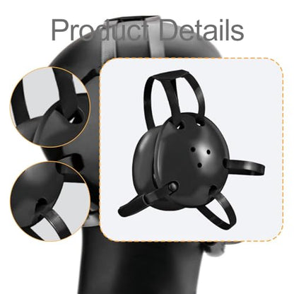Wrestling Headgear for Kids with Ear Protection & Chin Pad - Youth Sports Protective Gear - color: Three Holes