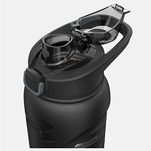 Under Armour 24Oz Stainless Steel Water Bottle, Insulated, Carabiner Easy Carry Hook, Leak Proof, Kids & Adults, All Sports, Gym - color: Smoke