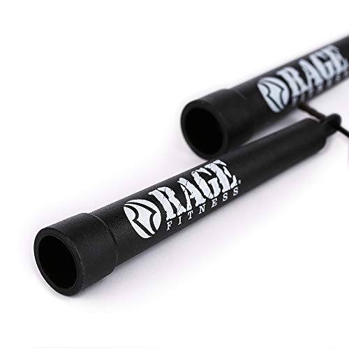 RAGE Fitness R1 Speed Rope Designed by a Jump Rope World Champion, Ideal for Boxing and Fitness Training, Adjustable 11’ Cable