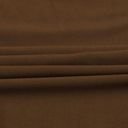 Suillty Women's Pearls Muslim Islam Instant Hijab Scarf Soft Turkish Headwear Jersey Headscarf Shawl Wrap - color: Brown