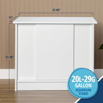 Tetra 20-29 Gallon Fish Tank Stand, Durable Water-Resistant Wood - size: 20-29 Gallon