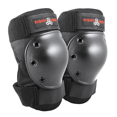 Triple Eight Kneesaver Knee Pads (1-Pair), Black, One Size - size: One Size